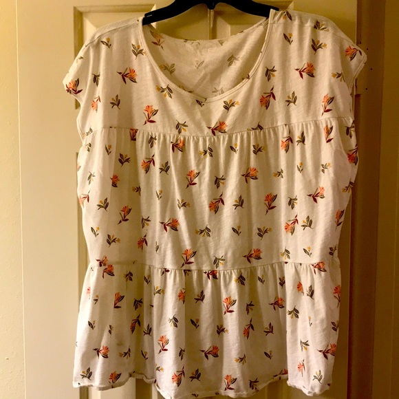 Loft Outlet Baby Doll Cotton Tee - Picture 1 of 2